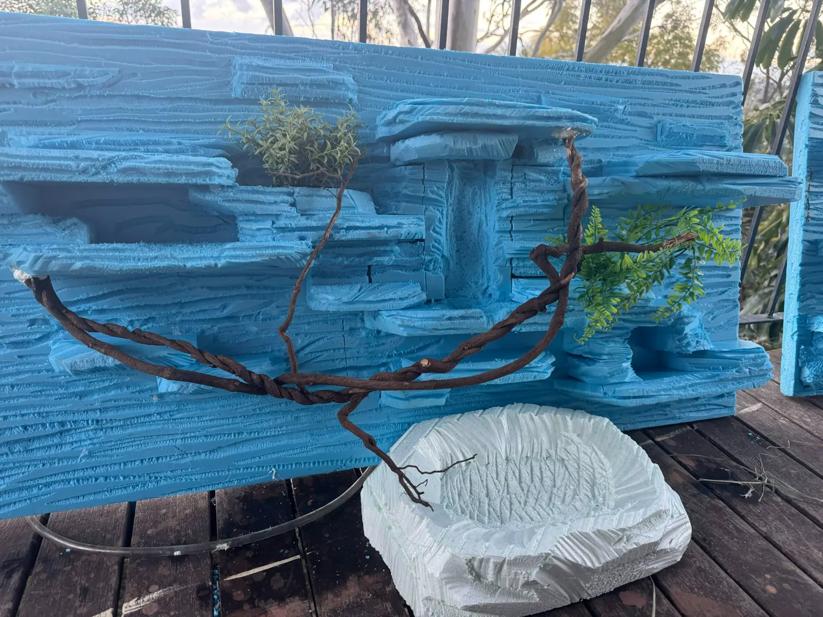 Routes start joining up during the on the workbench · four-foot build project